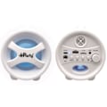 Miniatyrbild 3 av 5: Ljusstark bärbar Bluetooth®-högtalare med iParty®-mikrofon Vit