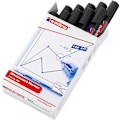 Miniatyrbillede 2 af 4: Edding Cap af Lot med 10 Marker med Spids til Whiteboard 1,5 til 3 mm Sort - 4-360001
