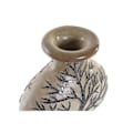 Miniatyrbillede 2 af 3: trævase sort glas beige terracotta (30 x 15 x 33,5 cm)