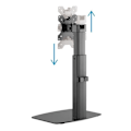 Miniatyrbillede 3 af 4: TooQ DB1732TN-B, Fritstående, 7 kg, 43,2 cm (17"), 81,3 cm (32"), 100 x 100 mm, sort