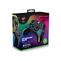 Miniatyrbillede 2 af 6: Spilcontroller - PDP - Afterglow Wave - Kablede - Sort - Tilpasseligt LED-belysning sort