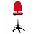 Pikkukuva 2 / 4: PIQUERAS Y CRESPO Ayna ergonominen jakkara - Punainen - Kangas - Parkettipyörät