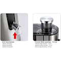 Miniatyrbillede 2 af 2: Juicer - HAEGER - Mini Juicer - 600 W - Grå - Juice udvinding Grå