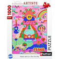 Miniatyrbillede 2 af 6: Puzzle med 1000 brikker i Hippie stil / Cha cha Pop, fra 14 år, kvalitets-puzzle, Kunstnerkollektion, 12001443, Nathan
