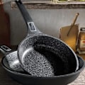 Miniatyrbillede 4 af 5: Støbejernspande af aluminium - GSW - EASY CLICK - 32 cm - Induktionskompatibel