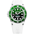 Pikkukuva 1 / 2: Bobroff BF0002ibv-BFSTB automaattinen miesten kello - valkoinen kumihihna - 42 mm Grön