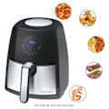 Pikkukuva 4 / 6: ProfiCook PC-FR 1147 H kuumailmap friteuse - 2,5 L - Musta - Ruostumaton teräs - 1500 W - Muuttuva lämpötila Svart, rostfritt stål