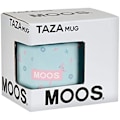 Miniatyrbillede 3 af 3: MOOS - Stort keramisk krus, modstandsdygtigt, let, holdbart, høj kvalitet, 350 ml, 8 x 9,5 cm, turkisblå, Blå