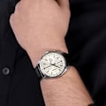 Miniatyrbillede 3 af 3: Ur - Seiko - SSB383P1 - Sport - Læder - Vandmodstand 10 Atm