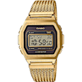 Miniatyrbillede 1 af 4: Casio A1000MGA-5EF Kvinder Ur - Quartz - Digital - Armbånd i Guldbelagt Rustfrit Stål gyllene