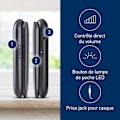 Miniatyrbillede 2 af 3: Panasonic KX-TU550EXB Flip-mobiltelefon, 1,2 MP kamera, 2,8" stor skærm, 300 timers standbytid, sort