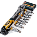 Miniatyrbillede 1 af 2: Torx bit fatningssæt - Mota Tools - 39871 - 10 stk - Krom-vanadium - 1/2" tilslutning