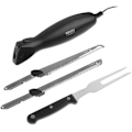 Miniatyrbillede 2 af 2: Elektrisk kniv - CAMRY - CR 4513 - Rustfrit stål - 2 sæt knive - Opbevaringsboks Vit