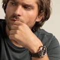 Miniatyrbillede 2 af 2: Ur - Thomas Sabo - WA0314 - Analog - Læder - Sort - 46 mm Svart
