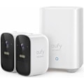 Miniatyrbillede 1 af 4: EUFY - 2 overvågningskameraer + 1 base - EufyCam2C