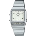 Pikkukuva 1 / 3: Kello - Casio - AQ-800E-7A2EF - Vedenkestävä 3 Atm - Kaksoisnäyttö - Hopea Pengar