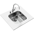 Miniatyrbillede 1 af 4: Teka BE 45.40 1C, Rustfrit stål, Rustfrit stål, 1 skåle, 20 cm, 479 mm, 429 mm