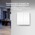 Miniatyrbillede 4 af 6: Trådløs 2-gangs 1-vejs smart kontakt - Tapo S220 - Alexa og Google Home - INGEN neutral ledning nødvendig - Tapo Hub kræves