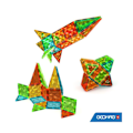 Pikkukuva 2 / 5: Magnettilevyt - GEOMAG - Tiles Gems 4101 - 32 kappaletta - Geometriset muodot - Kristalliefekti Gul, orange, blå, grön