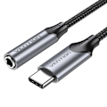 Pikkukuva 1 / 6: Type-C kuulokeliitin 3,5 mm jack-liittimeen, DAC - Vention (BGMHF) - Harmaa
