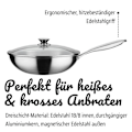 Miniatyrbillede 3 af 5: Professionel wok - GSW - 32 cm - Induktion - Massivt rustfrit stål