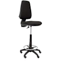 Pikkukuva 1 / 2: Jakkara - PIQUERAS Y CRESPO - Elche CP Bali Black - Ergonominen - 30 mm vaahtomuovi - Pehmeä selkä Svart