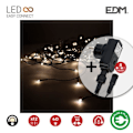 Miniatyrbillede 1 af 2: Istapsgardin med nem tilslutning af programmeringsenhed 2mts x 0,5mts 12 strips 40leds varm hvid edm