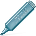 Miniatyrbillede 1 af 2: Textliner 46 pen - Faber-Castell - Vandbaseret blæk - Holdbar mejselspids - Æske med 10 kuglepenne Metallisk blå