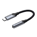 Pikkukuva 1 / 6: Type-C kuulokkeiden sovitin 3,5 mm:stä 3,5 mm:iin DAC:lla - Vention (BGJHA) - Harmaa