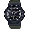 Miniatyrbillede 1 af 2: Ur - CASIO - HDC-700-3AVCF - Analog/Digital - Plastiksnor - Vandresistens 10 Atm Svart, Grön