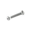 Pikkukuva 2 / 2: Ruuvi ja mutteri - GENERIC - M 6x10mm - Sinkki - Kuusikulmainen pää - Kuusikulmamutteri