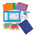 Pikkukuva 3 / 3: Taidepaketti - 4M KidzMaker - DINOSAURUS TAIDESTUDIO - 18x25x6.5cm - Lapsille 4+ - Beige