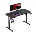 Miniatyrbild 1 av 4: Bureau Gaming - HUZARO - Hero 2.6 - Noir - Justerbar höjd - Kolfiberbord - Tillbehörsstöd Svart
