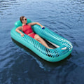 Miniatyrbillede 3 af 6: Bestway Oppustelig Mesh Float Hydro Force Sol Venture Vandbøje Pool Oppustelig Sæde Strand Svømning 93358