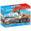 Pikkukuva 1 / 6: PLAYMOBIL 71749 Mekaaninen kaivinkone ja työntekijä, Action Heroes, Rakentaminen, 31 osaa, Sopii 4-vuotiaille ja yli Flerfärgad
