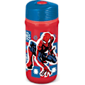 Pikkukuva 1 / 3: Tataway Hedelmäjuomat Punainen ja Sininen Marvel Muovipullo Lapsille Spiderman 390 Ml Vuotamaton Korkki