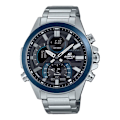 Miniatyrbillede 3 af 6: Casio Ur - Mænd - ECB-30DB-1AEF - Sølv Rustfrit stål - 46mm - 10 bar Pengar