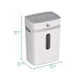 Miniatyrbillede 6 af 6: Makuleringsmaskine - HP - ONESHRED 2802 - P4 tværsnit - Kapacitet 12 ark - 23L beholder
