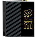 Miniatyrbillede 1 af 2: Binder - BLACKFIT8 - ZONE - 4 ringe - Sort - Komfortabel og alsidig