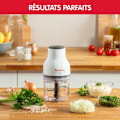 Miniatyrbillede 5 af 5: MOULINEX elektrisk hakkemaskine, 3-i-1 funktioner, Skiver, Hakker, Opskæring, 4 klinger, 400 ml, Enkel trykknap, Moulinette Essential DJ520110