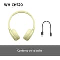 Miniatyrbillede 5 af 6: Sony trådløse Bluetooth multipoint headset WHCH520 Gul Gul