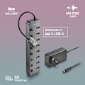 Miniatyrbillede 2 af 5: USB-hub 3.0 - NGS - IHUB 8 - 8 porte - 5 Gbps - Plug & Play - Sort
