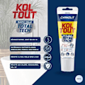 Miniatyrbillede 4 af 6: Fastgørelses- og tætningslim - CYANOLIT - Total tech - Cristal - Tube 125 ml - Transparent - Alsidig og fleksibel