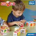 Pikkukuva 5 / 6: Magneettiblokit - GEOMAG - Magicube 132 - 7 osaa - Painetut eläimet - Mukana kortit