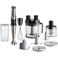 Miniatyrbillede 1 af 2: Mikser til puré - BRAUN - MultiQuick 9 MQ 9195XLI - 2 l - 1200 W - Sort Rustfrit stål Svart