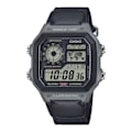 Miniatyrbillede 1 af 4: Ur - CASIO - AE-1200WHUB-8AVEF - Nylon Sort - Vandafvisende 10 bar - Digital Svart