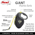 Pikkukuva 5 / 6: Flexi Neon Giant - FLEXI - GT3-210-S-NEO-12 - Musta ja keltainen - Koiraille jopa 50 kg Sort og gul