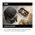 Miniatyrbillede 3 af 6: Luftfryer - Haier - HAF5TWA Series 5 - 9 i 1 - 7 L - Sort sort