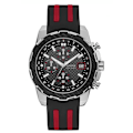 Miniatyrbillede 1 af 4: Ur - Guess - W1047G1 - Sort silikone - Vandtæt 10 bar - 47 mm Svart