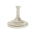 Miniatyrbild 2 av 2: ljusstake i vit metall 13 x 13 x 25 cm
